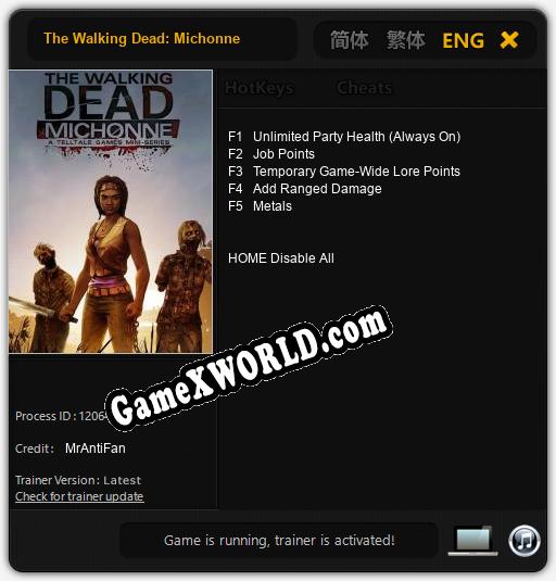 The Walking Dead: Michonne: ТРЕЙНЕР И ЧИТЫ (V1.0.42)