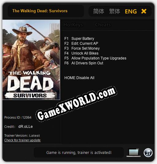 The Walking Dead: Survivors: Трейнер +6 [v1.9]