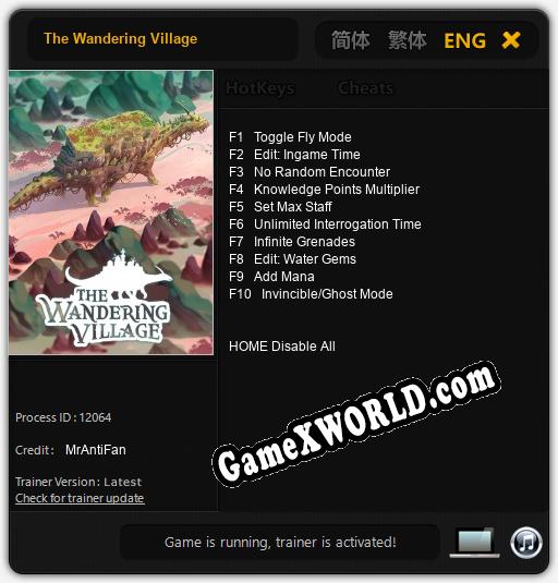 Трейнер для The Wandering Village [v1.0.3]