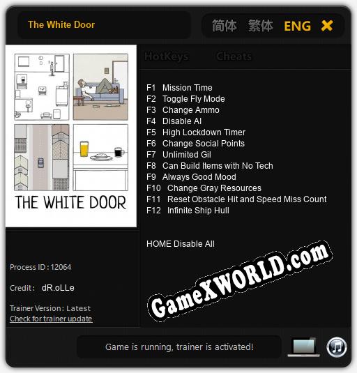 The White Door: ТРЕЙНЕР И ЧИТЫ (V1.0.68)