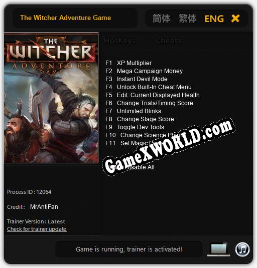 The Witcher Adventure Game: Читы, Трейнер +11 [MrAntiFan]