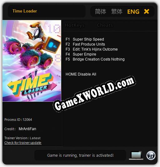 Time Loader: Трейнер +5 [v1.4]