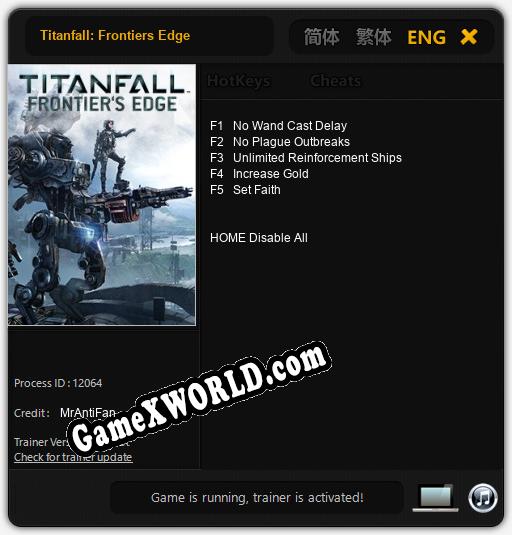 Titanfall: Frontiers Edge: Читы, Трейнер +5 [MrAntiFan]