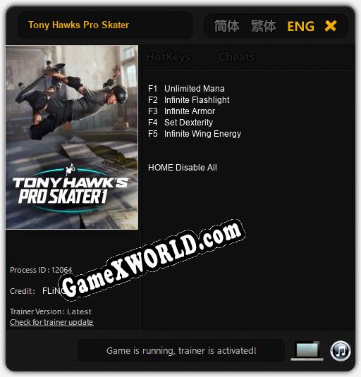 Tony Hawks Pro Skater: Читы, Трейнер +5 [FLiNG]