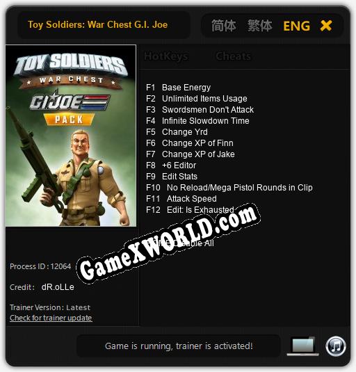 Toy Soldiers: War Chest G.I. Joe: ТРЕЙНЕР И ЧИТЫ (V1.0.20)