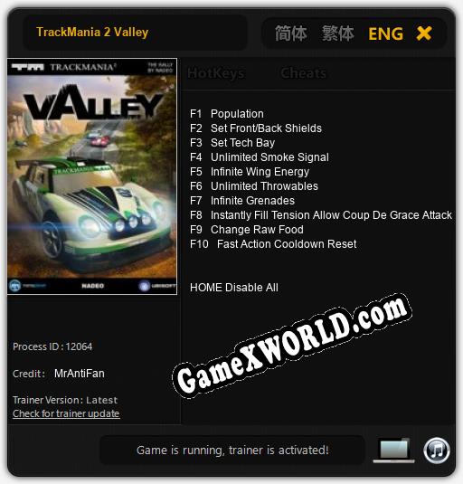 TrackMania 2 Valley: ТРЕЙНЕР И ЧИТЫ (V1.0.72)