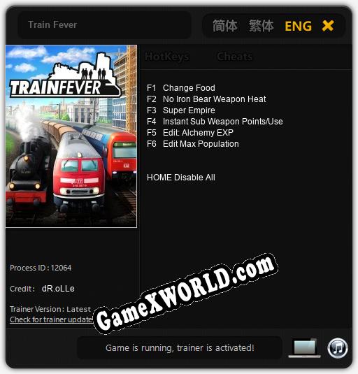 Train Fever: ТРЕЙНЕР И ЧИТЫ (V1.0.15)
