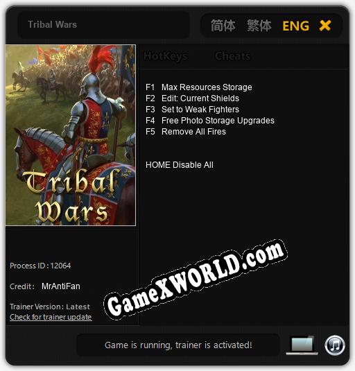 Tribal Wars: Читы, Трейнер +5 [MrAntiFan]