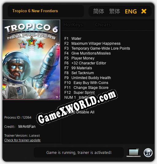 Tropico 6 New Frontiers: Трейнер +13 [v1.5]