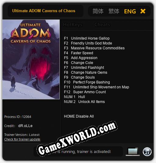 Ultimate ADOM Caverns of Chaos: Трейнер +14 [v1.3]
