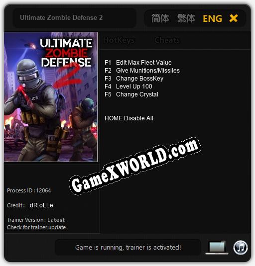 Ultimate Zombie Defense 2: Читы, Трейнер +5 [dR.oLLe]