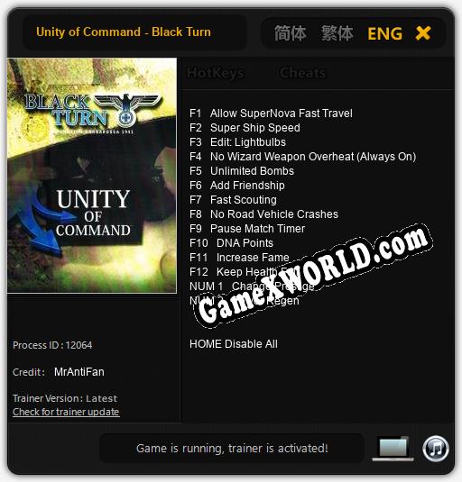 Unity of Command - Black Turn: Читы, Трейнер +14 [MrAntiFan]