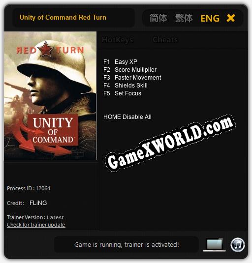 Unity of Command Red Turn: ТРЕЙНЕР И ЧИТЫ (V1.0.79)