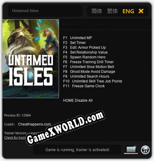 Untamed Isles: Читы, Трейнер +11 [CheatHappens.com]