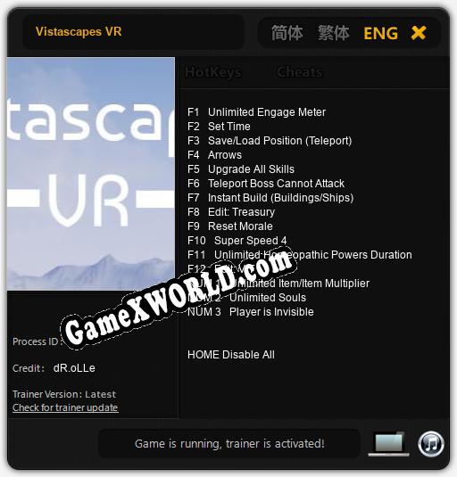 Vistascapes VR: Трейнер +15 [v1.8]