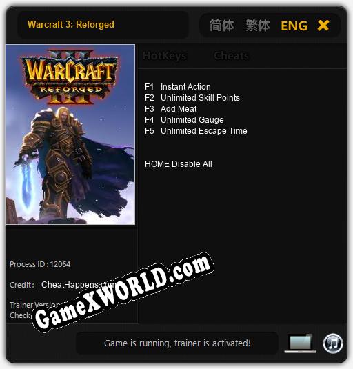 Warcraft 3: Reforged: Читы, Трейнер +5 [CheatHappens.com]