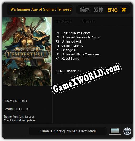 Warhammer Age of Sigmar: Tempestfall: Читы, Трейнер +7 [dR.oLLe]