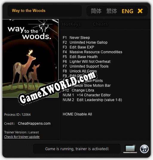 Way to the Woods: Трейнер +14 [v1.4]