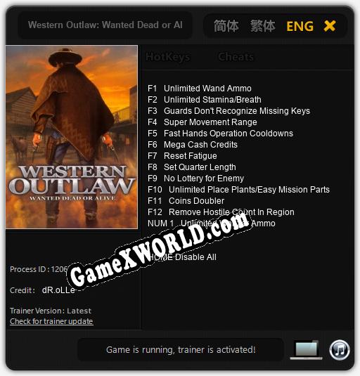 Western Outlaw: Wanted Dead or Alive: Читы, Трейнер +13 [dR.oLLe]