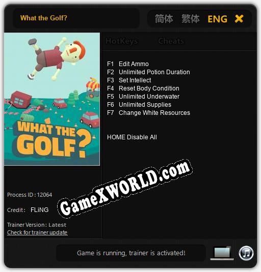 Трейнер для What the Golf? [v1.0.3]