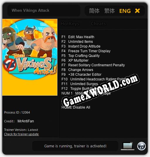 When Vikings Attack: Трейнер +13 [v1.3]