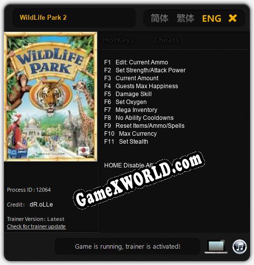 WildLife Park 2: ТРЕЙНЕР И ЧИТЫ (V1.0.80)