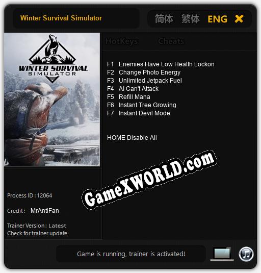 Winter Survival Simulator: Трейнер +7 [v1.7]