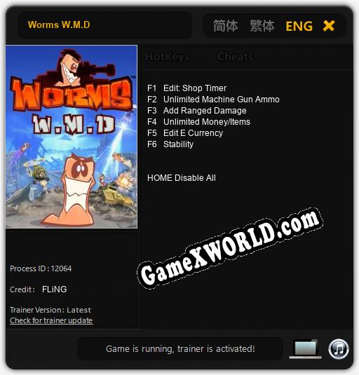 Worms W.M.D: Читы, Трейнер +6 [FLiNG]